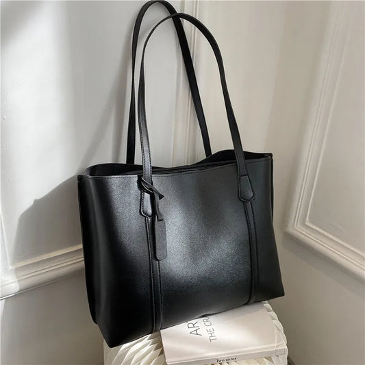 Large Capacity Women's Bag New Soft Leather Tote Bag