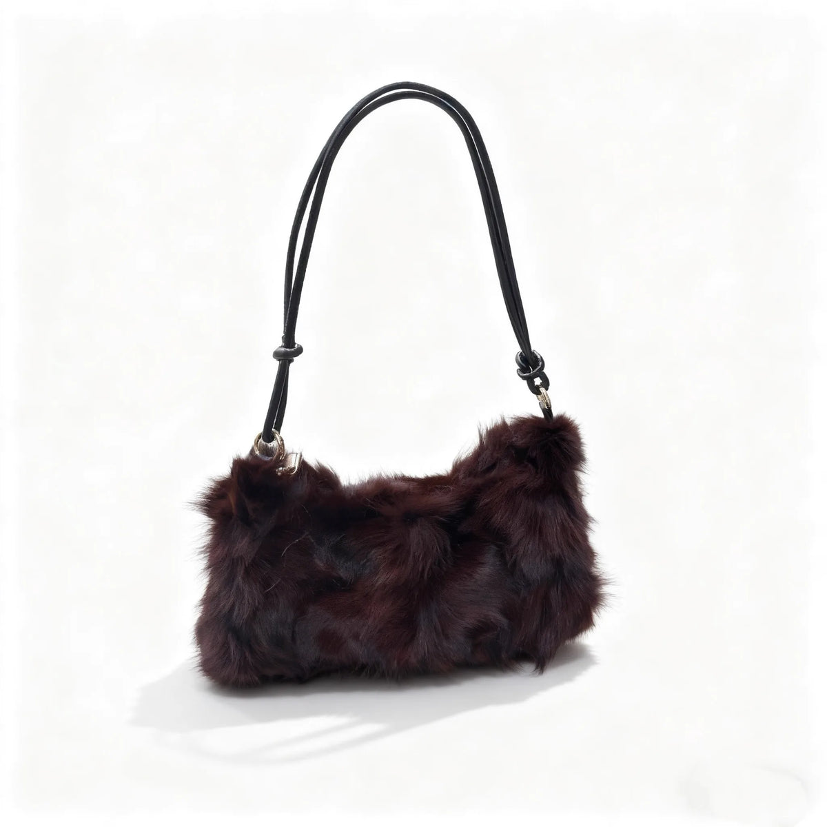 Fluffy Fur Shoulder Bag for Women – Luxury Handbag & Purse