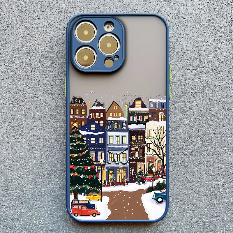 Christmas Snow Village iPhone Case – Winter Holiday Phone Cover