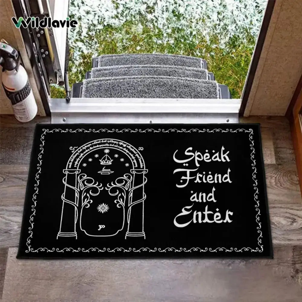 Lord of the Rings Doormat – Speak Friend and Enter Non-Slip Rug