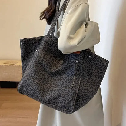 Autumn and Winter New Leopard Print Handbag