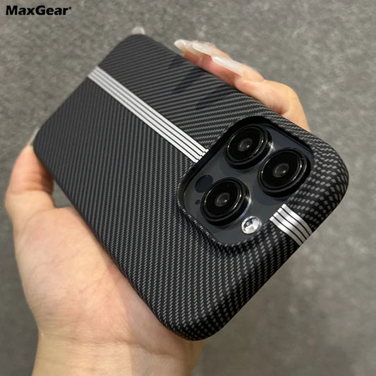 Carbon Fiber iPhone Case – Ultra Slim Shockproof PC Bumper Cover