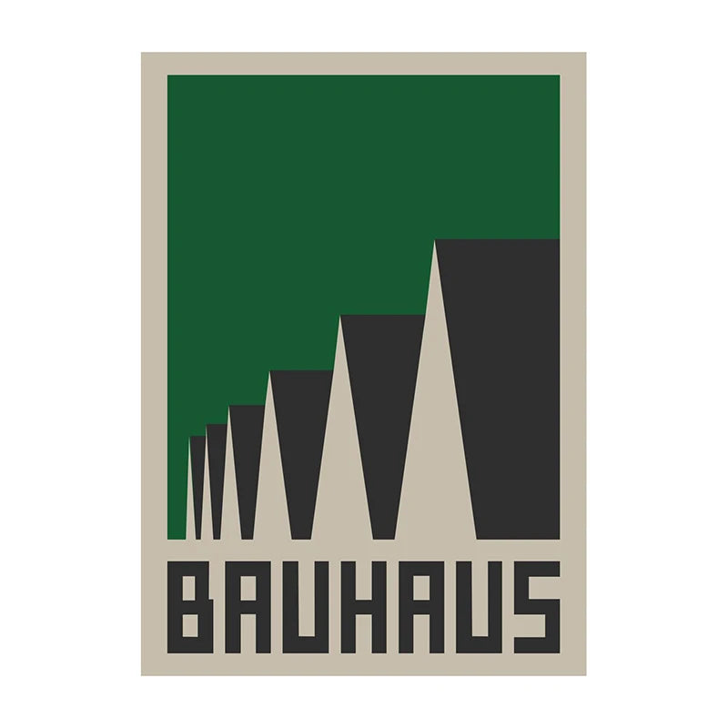 Bauhaus Geometric Abstract Art Poster – Minimalist Wall Print