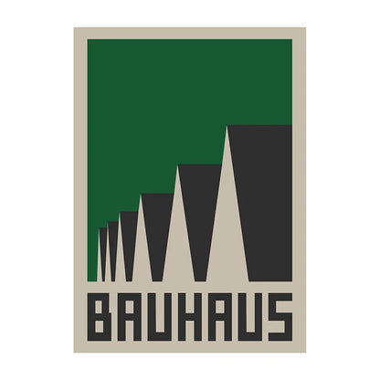 Bauhaus Geometric Abstract Art Poster – Minimalist Wall Print