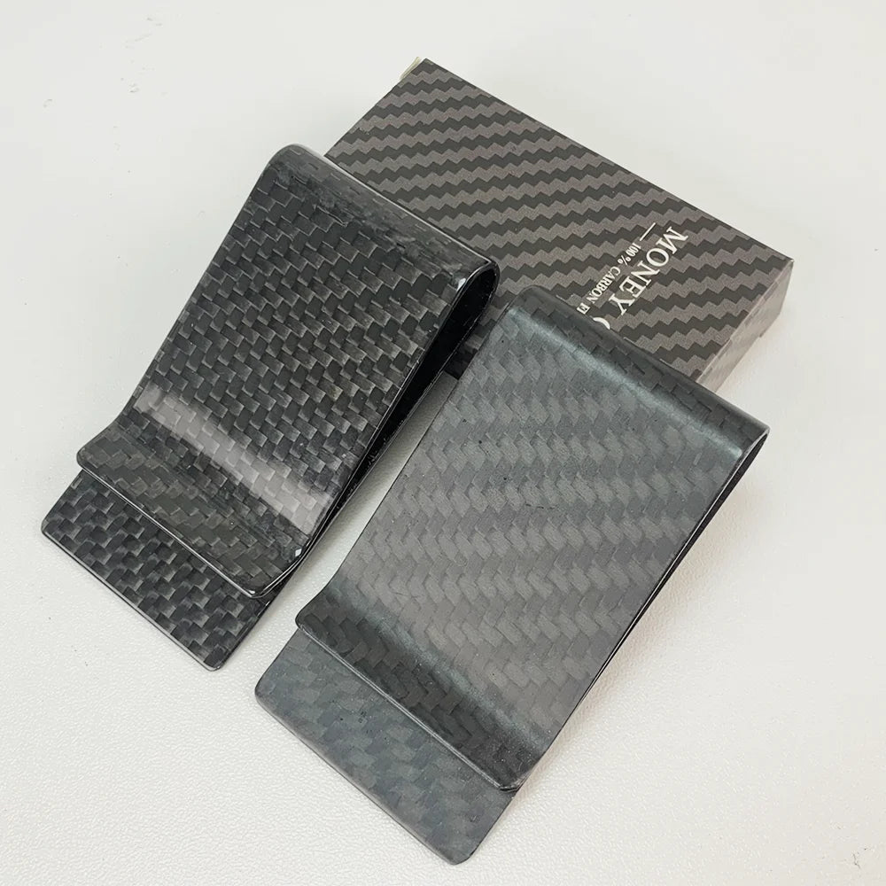 Carbon Fiber Money Clip Wallet – Slim 3K Twill Card Holder for Men