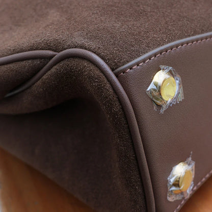 New Women Suede Leather Bag Shoulder Handbag