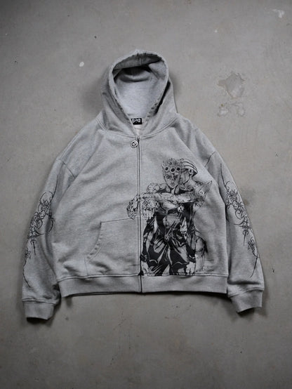 JoJo's Bizarre Adventure Zip-Up Hoodie – Anime Graphic Sweatshirt