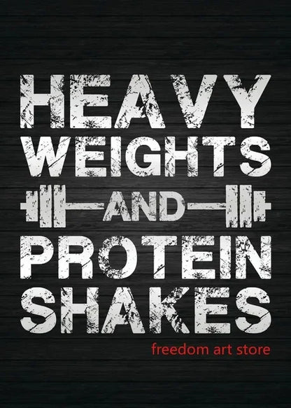 No Pain No Gain Gym Motivation Canvas Wall Art Print