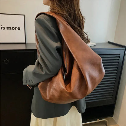 Big Black Shoulder Bags for Women Large Hobo Shopper Bag