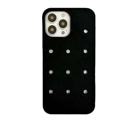 Crocs Charms Silicone iPhone Case with Holes – Fun Customizable Cover