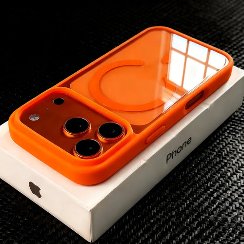 MagSafe Clear iPhone Case with Colored Bumper – iPhone 13 to 17 Series