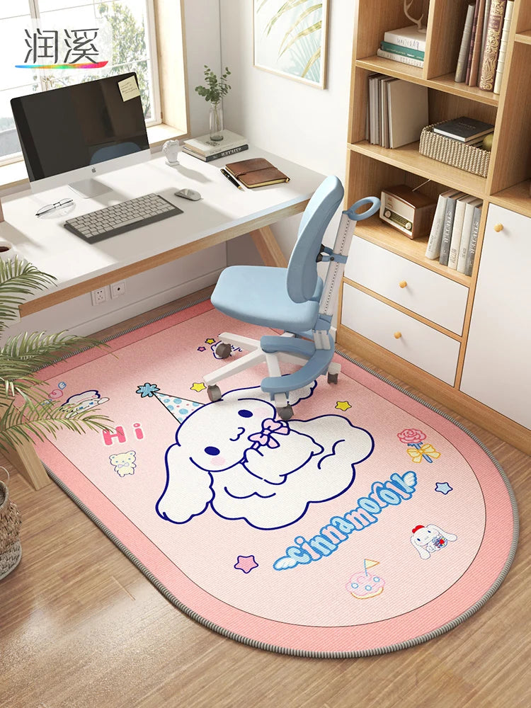 Kids Study Area Rug – Ocean Cartoon Chair Floor Mat