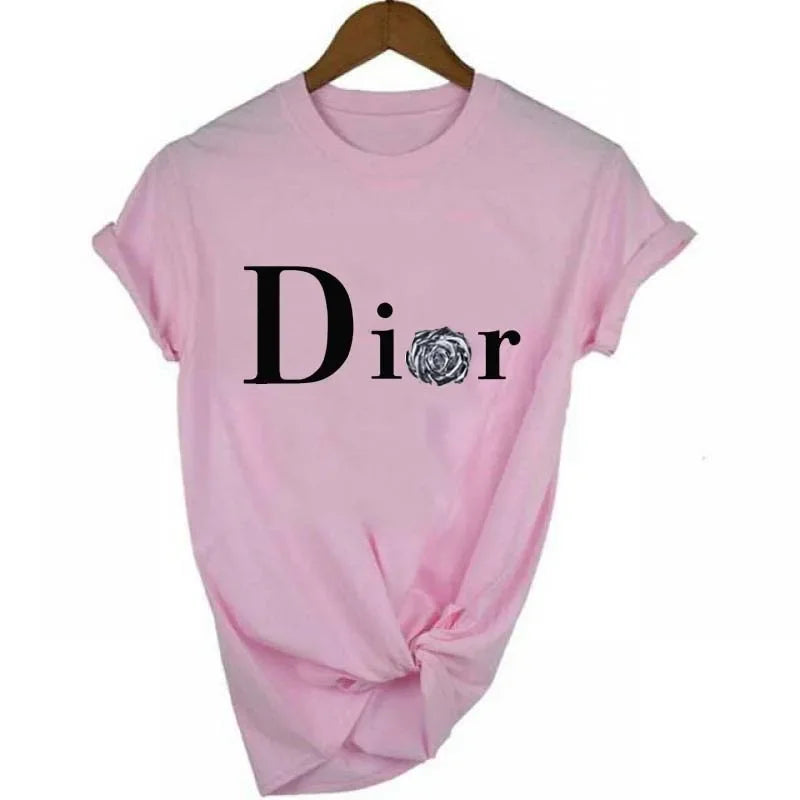 Graphic Letter Print T-Shirt – Unisex Short Sleeve Round Neck Tee