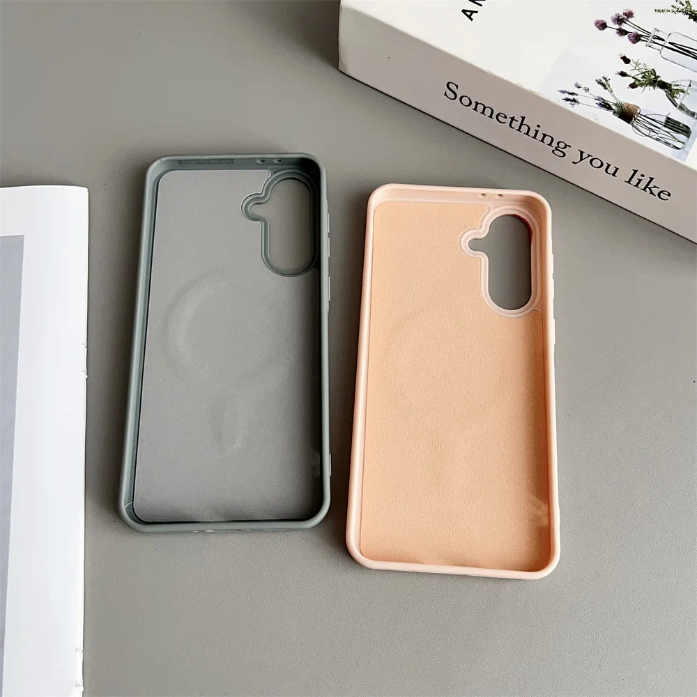 Slim Matte Magnetic Case for Samsung Galaxy S25 S24 S23 S22 Ultra A-Series | Wireless Charging