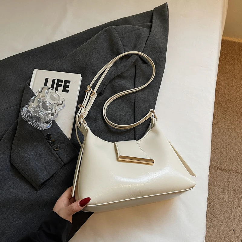 PU Leather Shoulder Bag for Women – Korean Style Mini Handbag