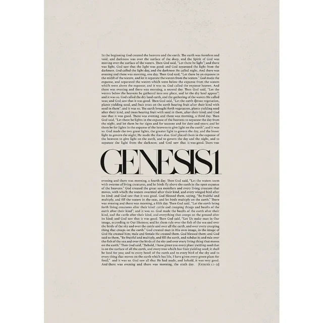 Bible Scripture Canvas Wall Art – Christian Quote Poster for Home Decor