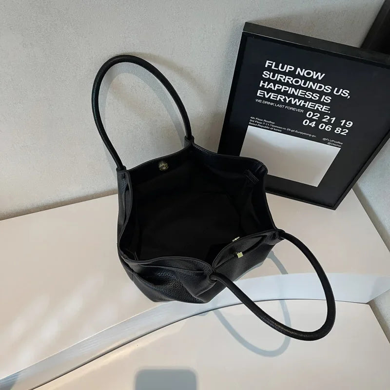 PU Leather Tote Bag for Women – Large Shoulder Handbag