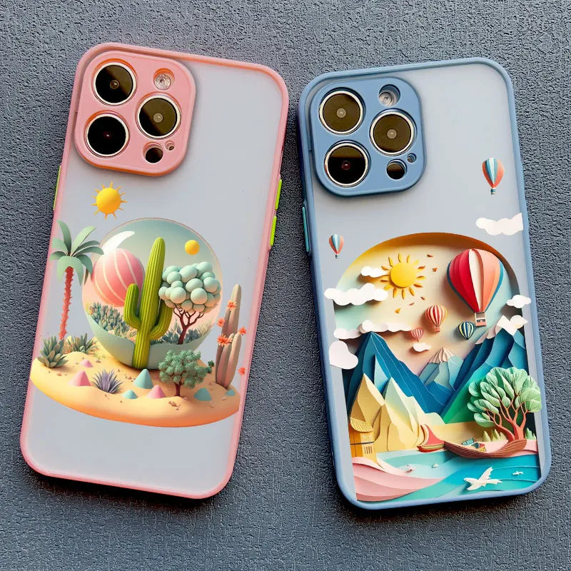 Mountain Landscape Scenery iPhone Case – Colorful Nature Print