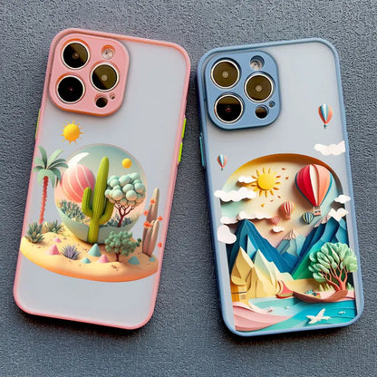 Mountain Landscape Scenery iPhone Case – Colorful Nature Print