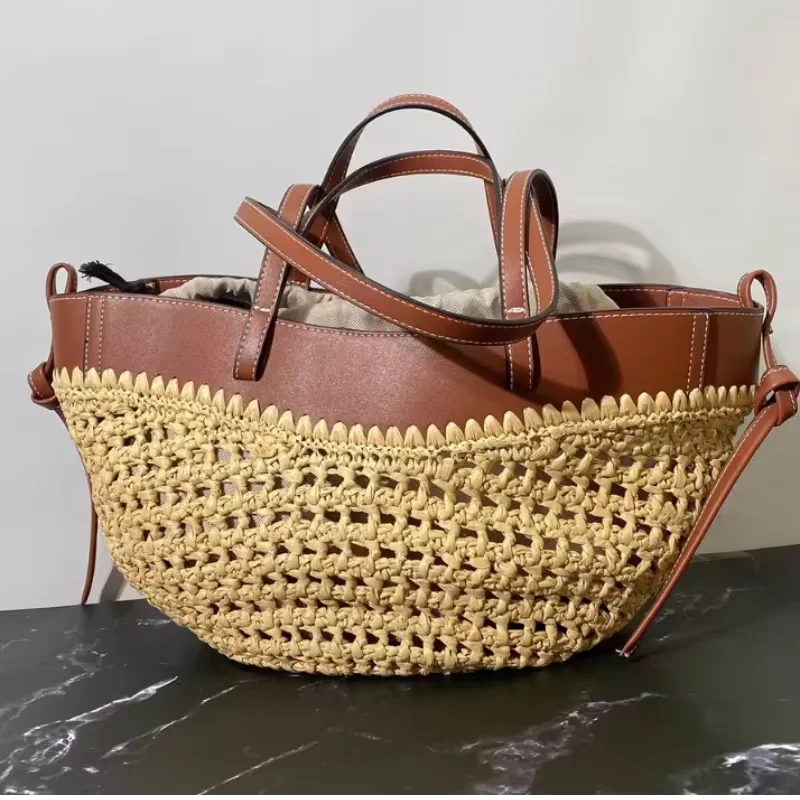 Brand Straw Woven Shoulder Bag