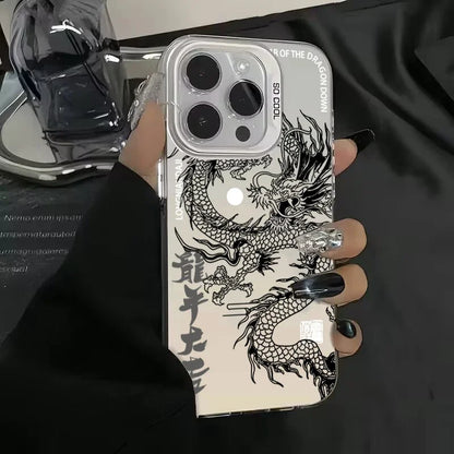 Chinese Dragon iPhone Case – Hard Matte Cover for iPhone 17 16 15 14 13 12 11 Series