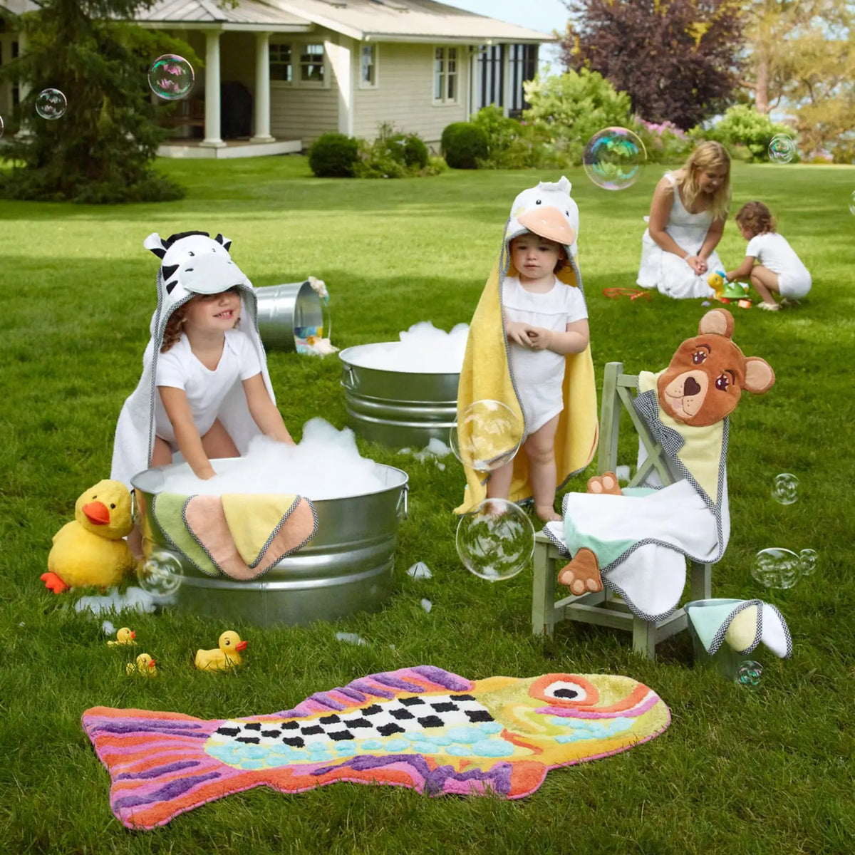 Fish-Shaped Bath Rug – Soft Non-Slip Absorbent Mat