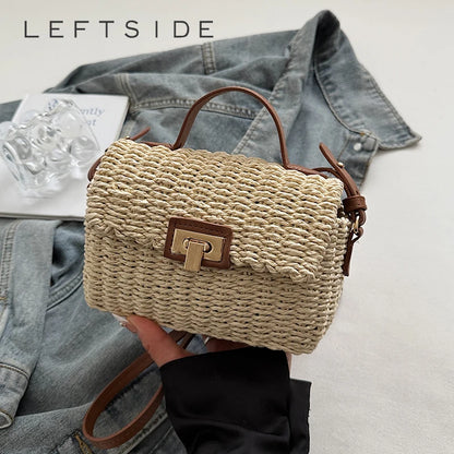 Mini Woven Straw Shoulder Bags