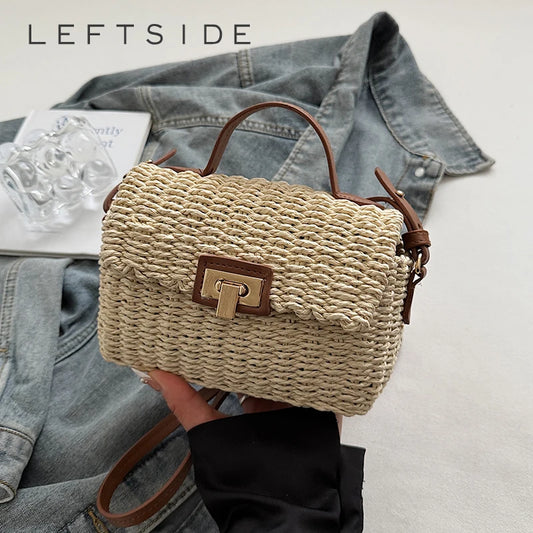 Mini Woven Straw Shoulder Bags