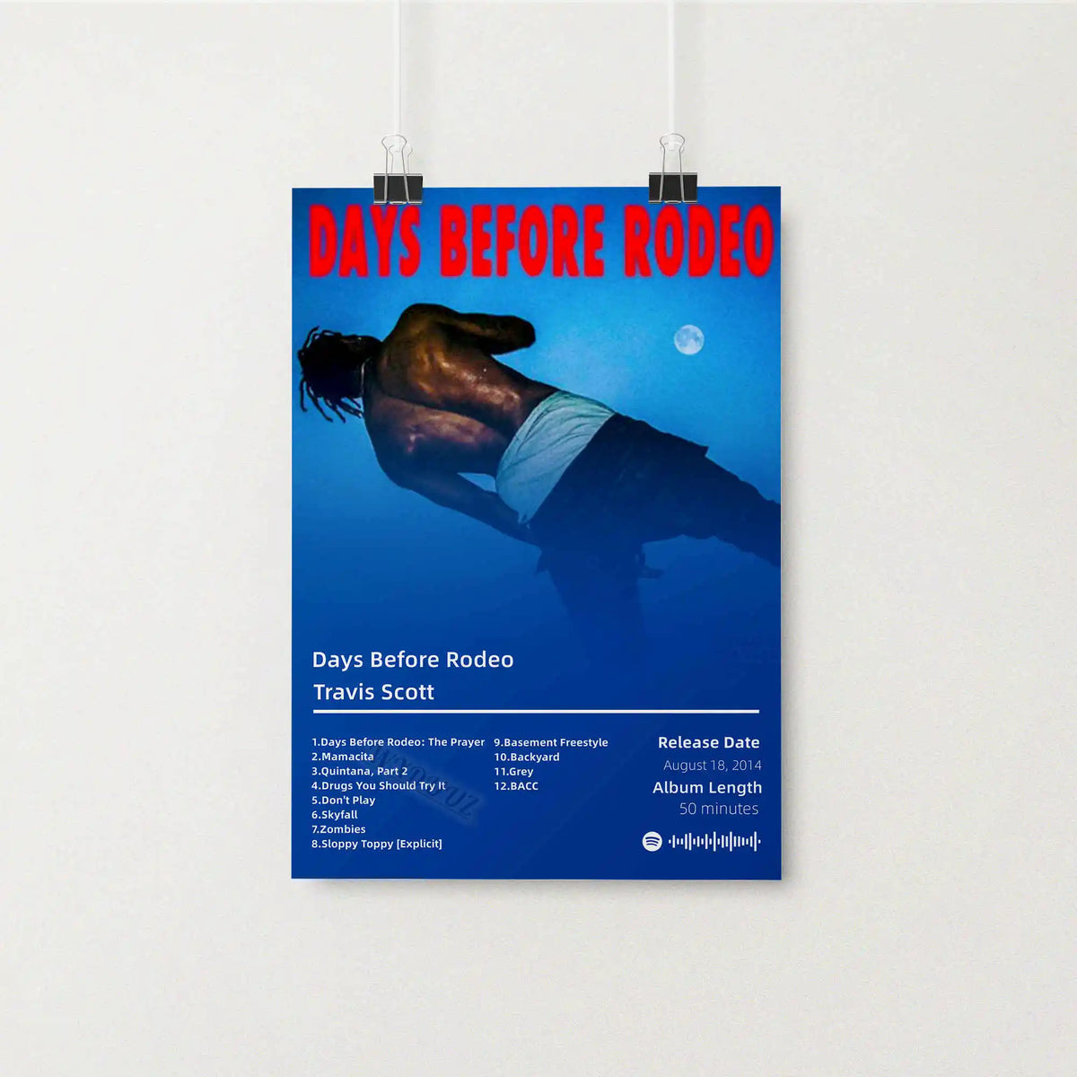 Hip Hop Music Album Poster – Canvas Wall Art Print