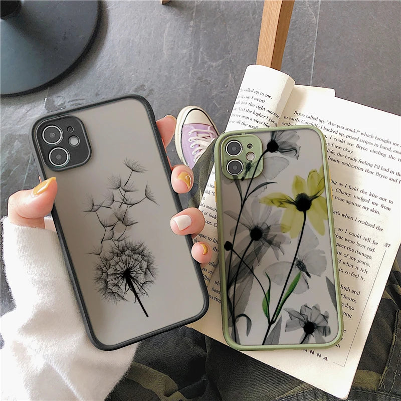 Floral iPhone Case – Daisy Flower Shockproof Cover