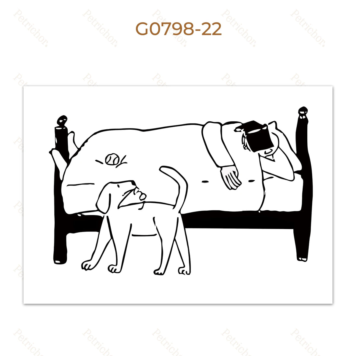 Minimalist Black and White Line Art Canvas Wall Art Print