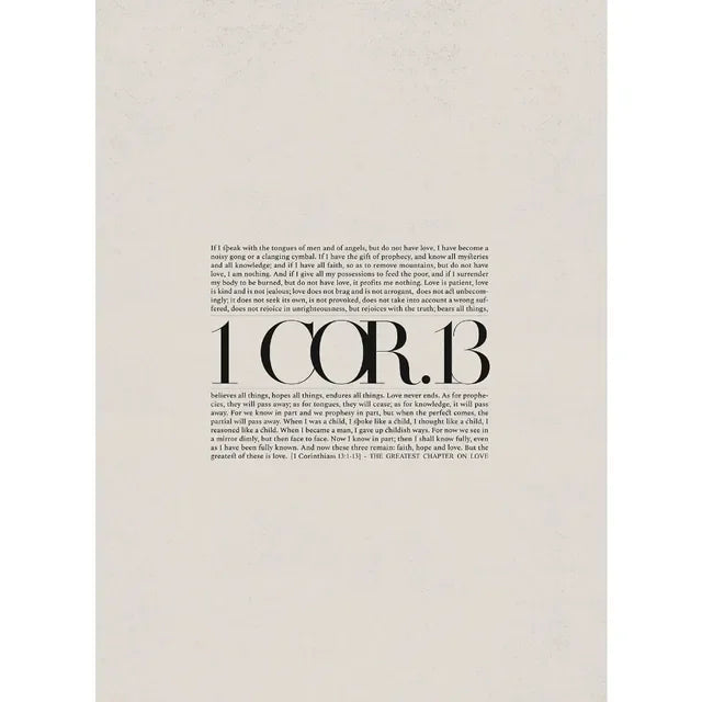 Bible Scripture Canvas Wall Art – Christian Quote Poster for Home Decor