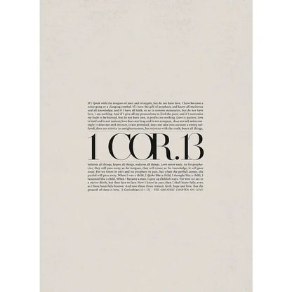 Bible Scripture Canvas Wall Art – Christian Quote Poster for Home Decor