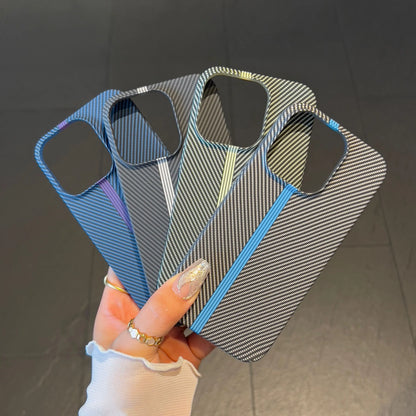 Carbon Fiber iPhone Case – Ultra Slim Shockproof PC Bumper Cover