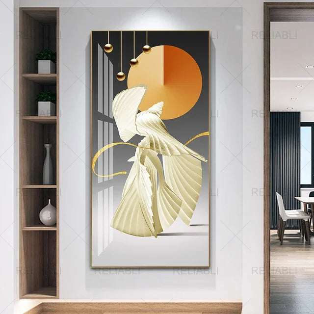 Abstract Geometric Wall Art Canvas Poster – Modern Nordic Decor