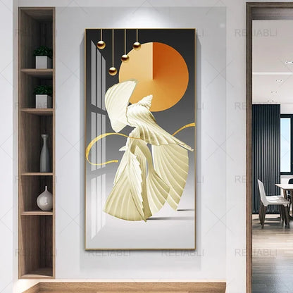 Abstract Geometric Wall Art Canvas Poster – Modern Nordic Decor