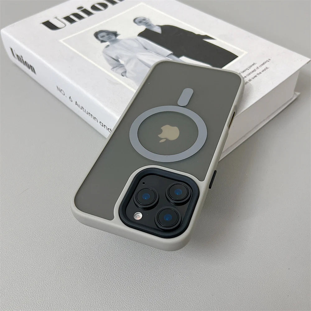 MagSafe iPhone Case – Magnetic Wireless Charging Shockproof Matte Cover