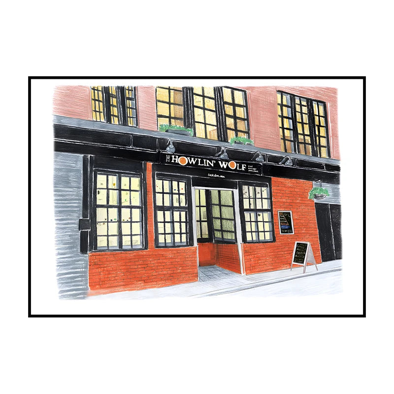 Glasgow Bookshops Wall Art Poster – Watercolor Illustrated Print