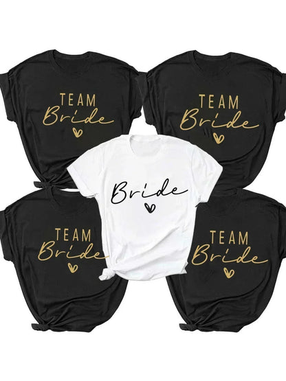 Bride & Bridesmaid Bachelorette Party T-Shirt for Women