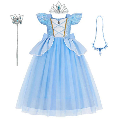 Cinderella Princess Ball Gown Costume Dress