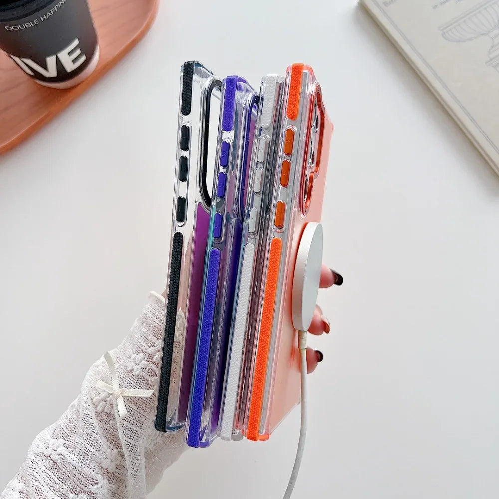 Samsung Magnetic Case – Metal Lens Frame & Wireless Charging