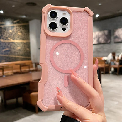 MagSafe Glitter iPhone Case – Dual Layer Drop Protection