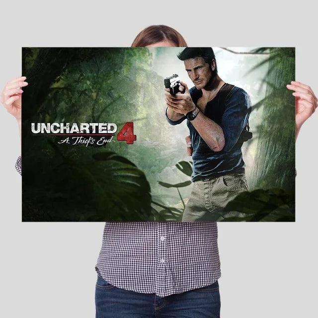 Uncharted Video Game Canvas Poster – Wall Art Print for Home Decor