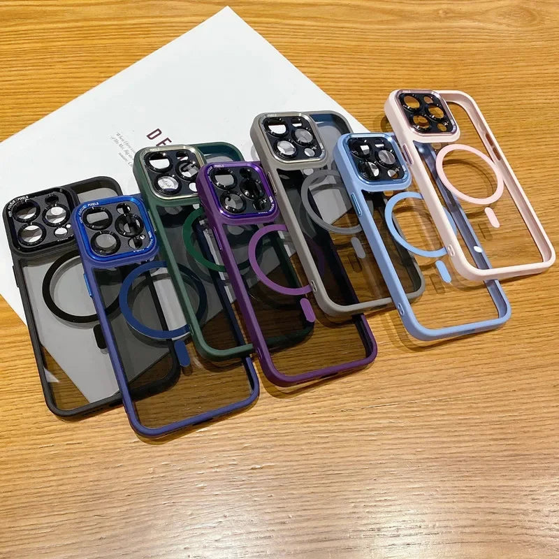 Magnetic MagSafe Bumper Case for iPhone 16 15 14 13 12 11 Pro Max