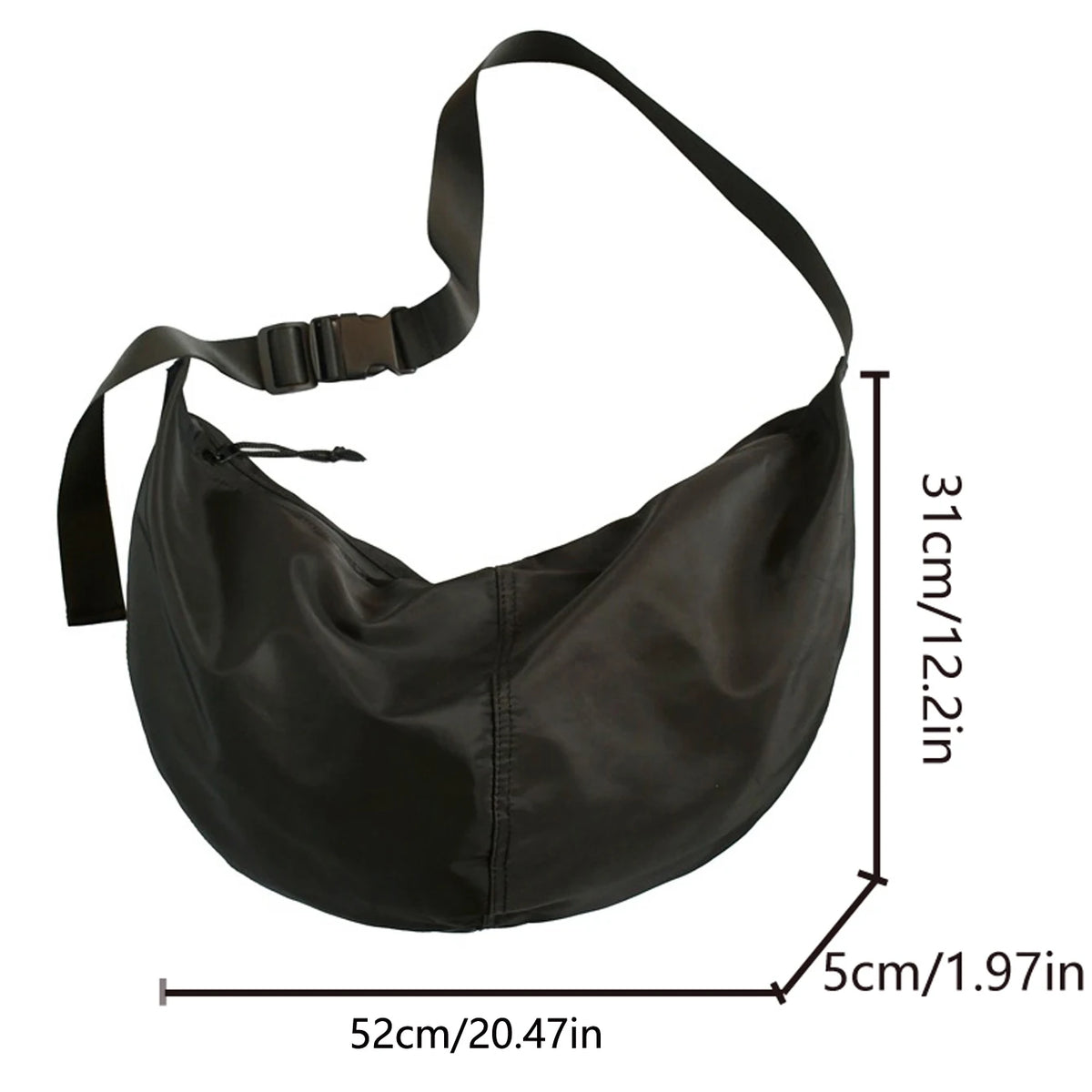 Oxford Cloth Large Capacity Dumpling Shoulder Bag