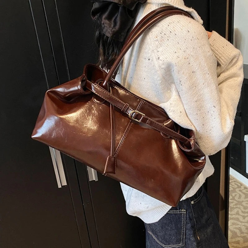 Vintage Handbag for Women Large Capacity New Underarm Commuting Bag