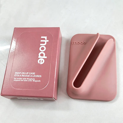 Rhode Magnetic Snap-On Lip Gloss Holder Phone Case for iPhone 17 16 15 Pro Max