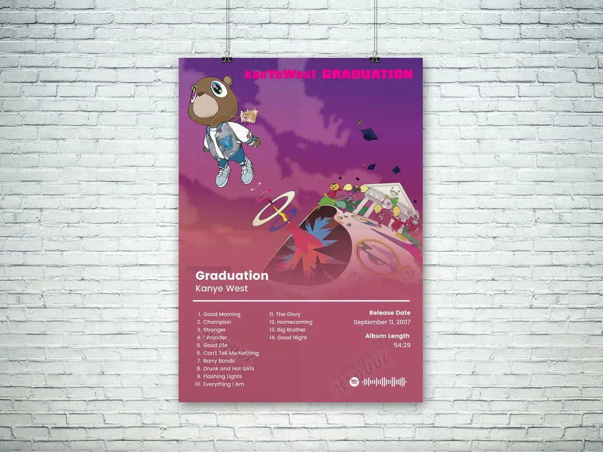 Hip Hop Music Album Poster – Canvas Wall Art Print