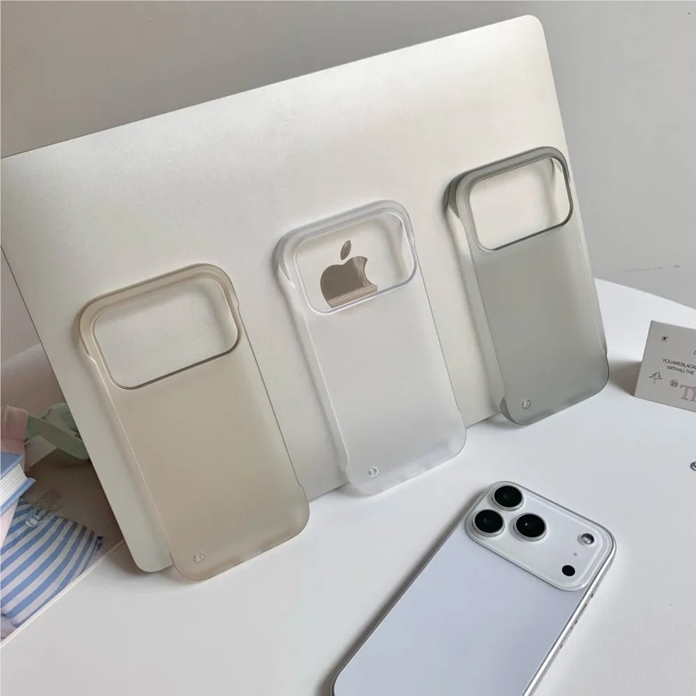 Ultra-Thin Frameless iPhone Case – Slim Hard Matte Cover