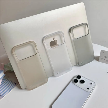 Ultra-Thin Frameless iPhone Case – Slim Hard Matte Cover